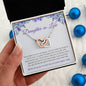 To My Daughter In Law | We're So Glad To Add You To Our Family Tree - Interlocking Hearts Necklace