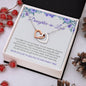 To My Daughter In Law | We're So Glad To Add You To Our Family Tree - Interlocking Hearts Necklace