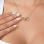 To My Daughter In Law | We're So Glad To Add You To Our Family Tree - Interlocking Hearts Necklace