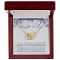 To My Daughter In Law | We're So Glad To Add You To Our Family Tree - Interlocking Hearts Necklace