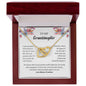 TO MY GRANDDAUGHTER | LOVE ALWAYS GRANDMA | INTERLOCKING HEARTS NECKLACE