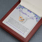 To My Daughter In Law | We're So Glad To Add You To Our Family Tree - Interlocking Hearts Necklace