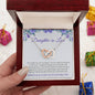 To My Daughter In Law | We're So Glad To Add You To Our Family Tree - Interlocking Hearts Necklace