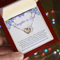 To My Daughter In Law | We're So Glad To Add You To Our Family Tree - Interlocking Hearts Necklace