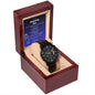 Stepped Up Dad Black Chronograph Watch | Stainless Steel | Water Resistant | Copper Dial
