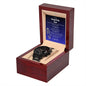 Stepped Up Dad Black Chronograph Watch | Stainless Steel | Water Resistant | Copper Dial