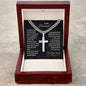 To My Husband Cuban Chain with Cross Necklace