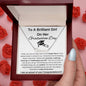 Graduation | Personalized Name Necklace | To A Brilliant Girl On Her Graduation Day