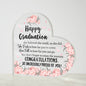 Happy Graduation | Heart Acrylic Plaque