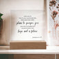 JEREMIAH 29:11 Acrylic Plaque