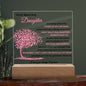 To My Daughter | Square Acrylic Plaque - Blush Pink