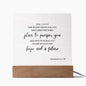 JEREMIAH 29:11 Acrylic Plaque