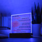 To My Beautiful Daughter | Acrylic Plaque - Red