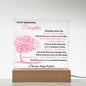 To My Daughter | Square Acrylic Plaque - Blush Pink