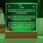 To My Love | Acrylic LED Plaque