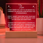 To My Love | Acrylic LED Plaque