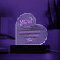 Mom | Love Your Son | Heart Acrylic
