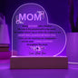 Mom | Love Your Son | Heart Acrylic