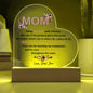 Mom | Love Your Son | Heart Acrylic