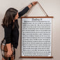 PSALMS 91 Prayer of Protection | Wood Framed Wall Tapestry | Home Decor
