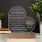 To My Wife Engraved Heart Acrylic Plaque