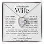 To My Beautiful Wife | Forever Love Necklace