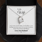 To My Wife | Love Your Husband | Forever Love Necklace