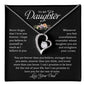 To My Daughter | Never Forget That I Love You - Forever Love Necklace