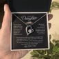 To My Daughter | Never Forget That I Love You - Forever Love Necklace