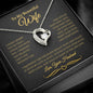 To My Beautiful Wife | Forever Love Necklace | Black & Gold