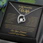 To My Beautiful Wife | Forever Love Necklace | Black & Gold