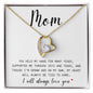 Mom | Always Be Tied To Home | Forever Love Necklace