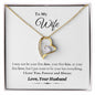 To My Wife | Love Your Husband | Forever Love Necklace
