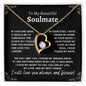 To My Beautiful Soulmate | Anniversary | Gifts for Her| Forever Love Necklace
