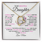 To My Beautiful Daughter | Forever Love Necklace