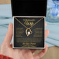 To My Beautiful Wife | Forever Love Necklace | Black & Gold