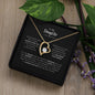 To My Daughter| Heart Necklace