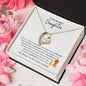 To My Beautiful Daughter | Dad to Daughter | Forever Love Necklace
