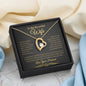 To My Beautiful Wife | Forever Love Necklace | Black & Gold