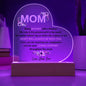 Mom | Love Your Son | Heart Acrylic