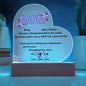 Mom | Love Your Son | Heart Acrylic