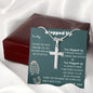 Stepped Up Dad | Stainless Steel Cross Necklace