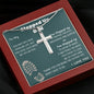 Stepped Up Dad | Stainless Steel Cross Necklace