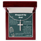 Stepped Up Dad | Stainless Steel Cross Necklace