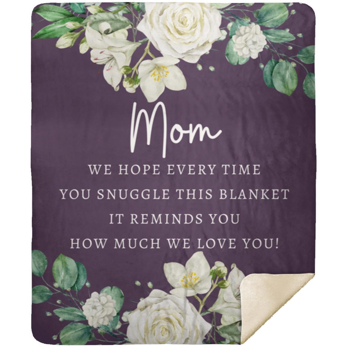 50 x 60 Purple Mom Blanket Mom Blanket | Mother's Day | Birthday | Holiday