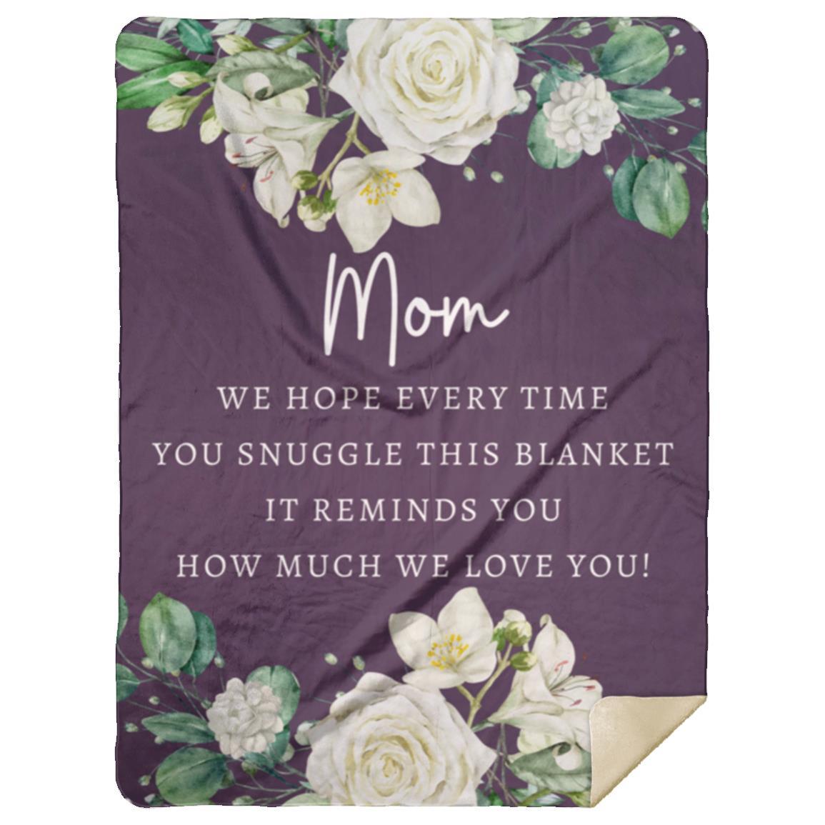 50 x 60 Purple Mom Blanket Mom Blanket | Mother's Day | Birthday | Holiday