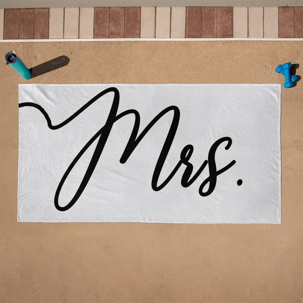 Mr. and Mrs. Beach Towel