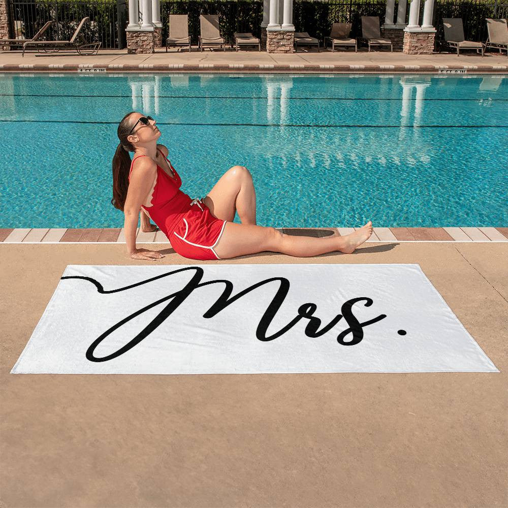 Mr. and Mrs. Beach Towel