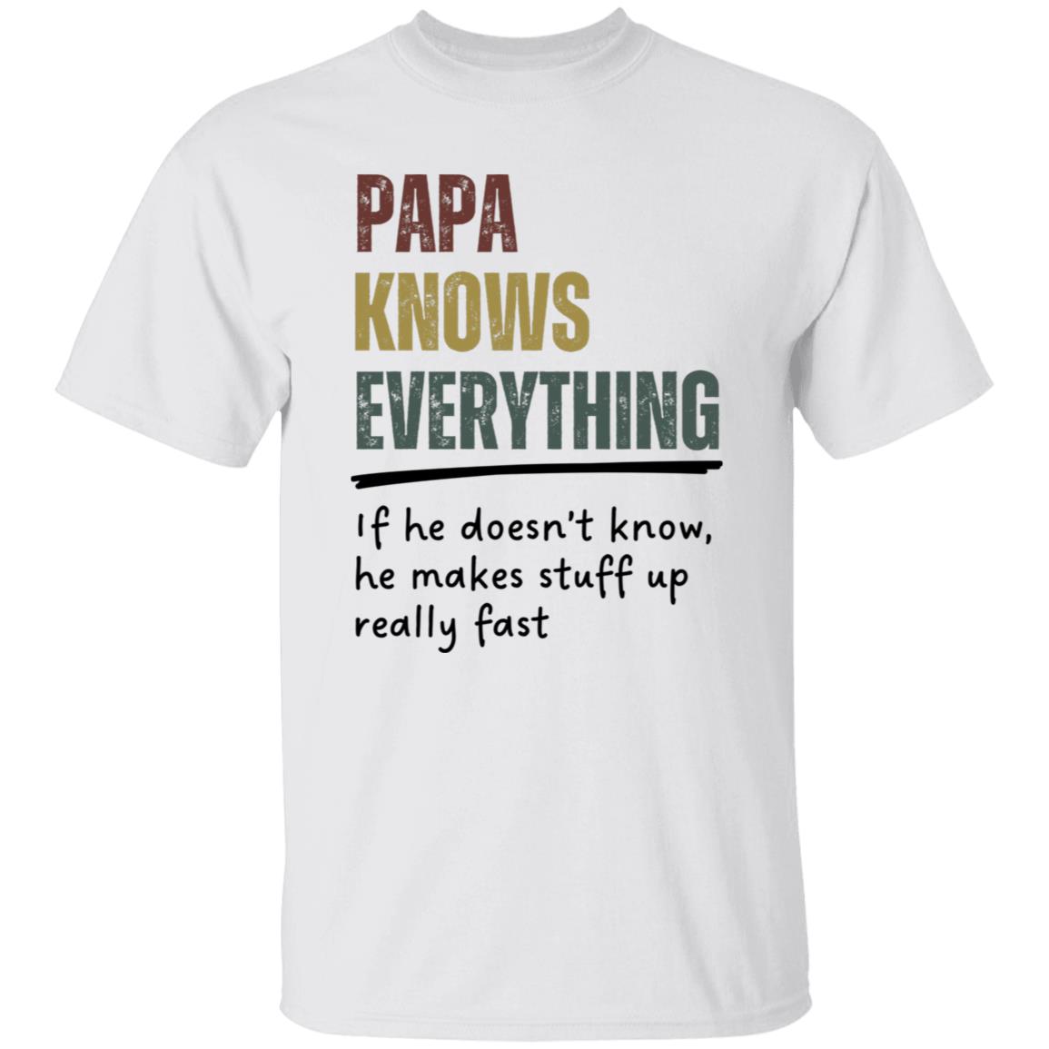 Grandad or Grandpa or Papa |Knows Everything T-Shirt