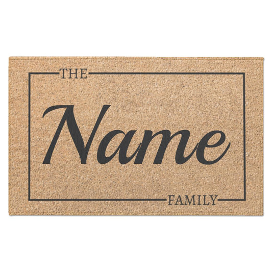 Custom Indoor Doormat | Family Name